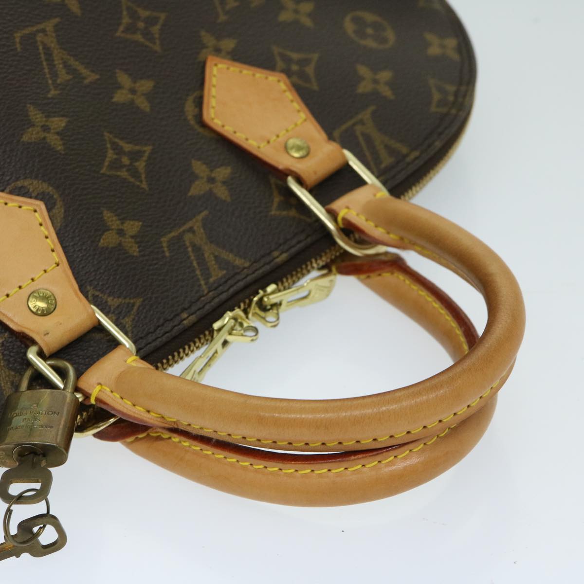 LOUIS VUITTON Monogram Alma Hand Bag M51130 LV Auth 67449