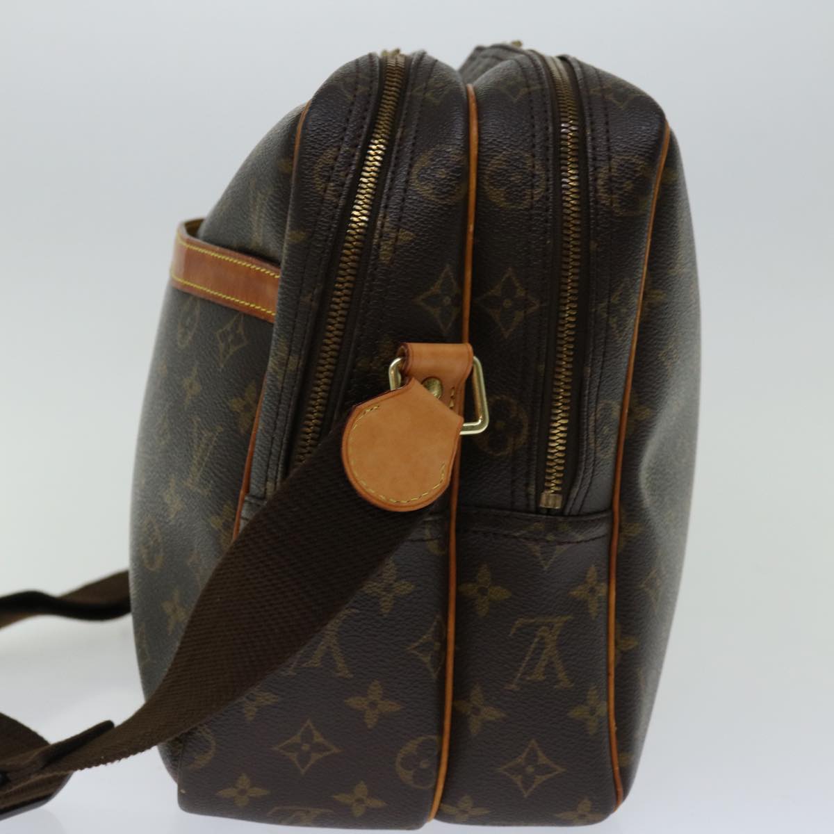 LOUIS VUITTON Monogram Reporter GM Shoulder Bag M45252 LV Auth 67462