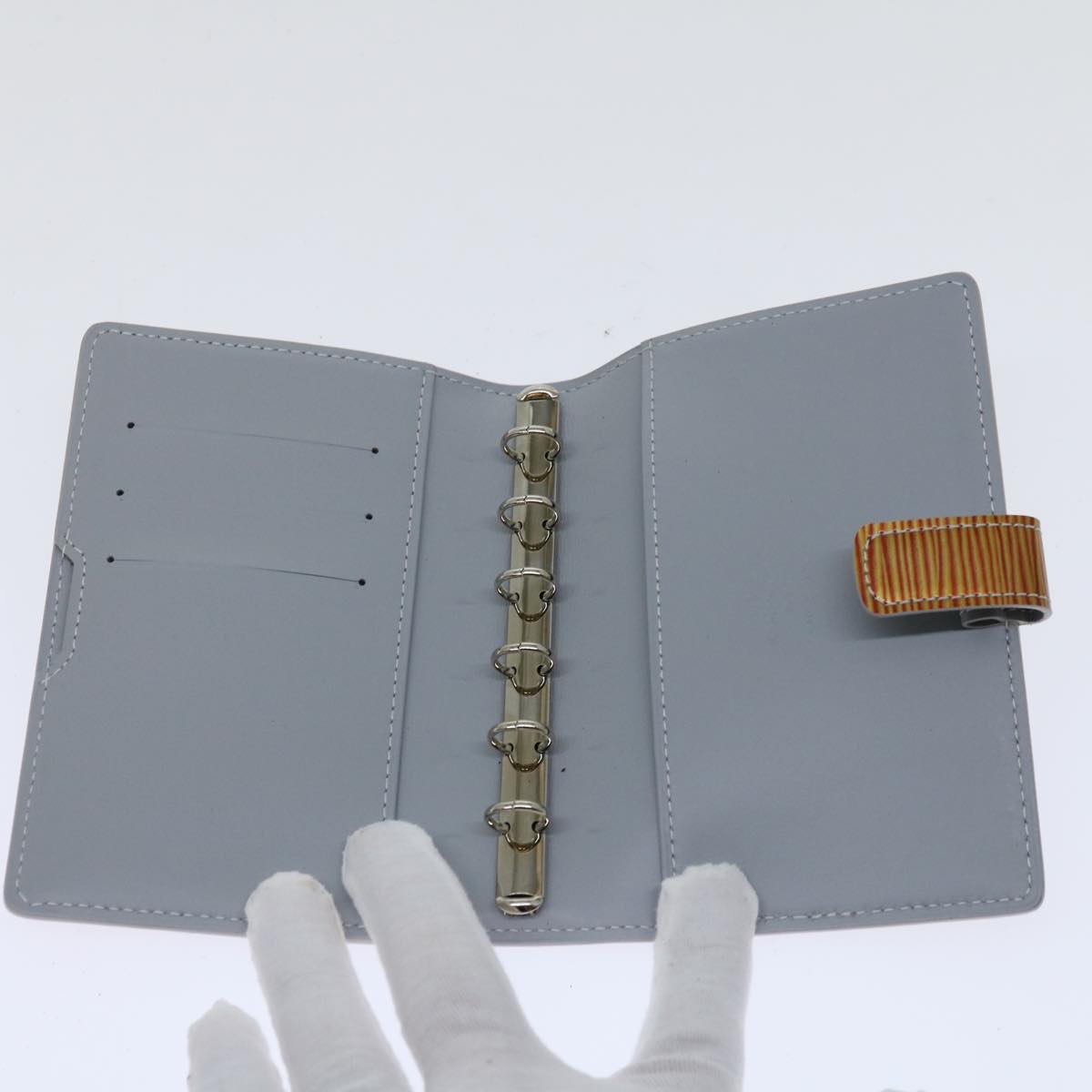 LOUIS VUITTON Cyber Epi Agenda PM Day Planner Cover Orange M99081 LV Auth 67475