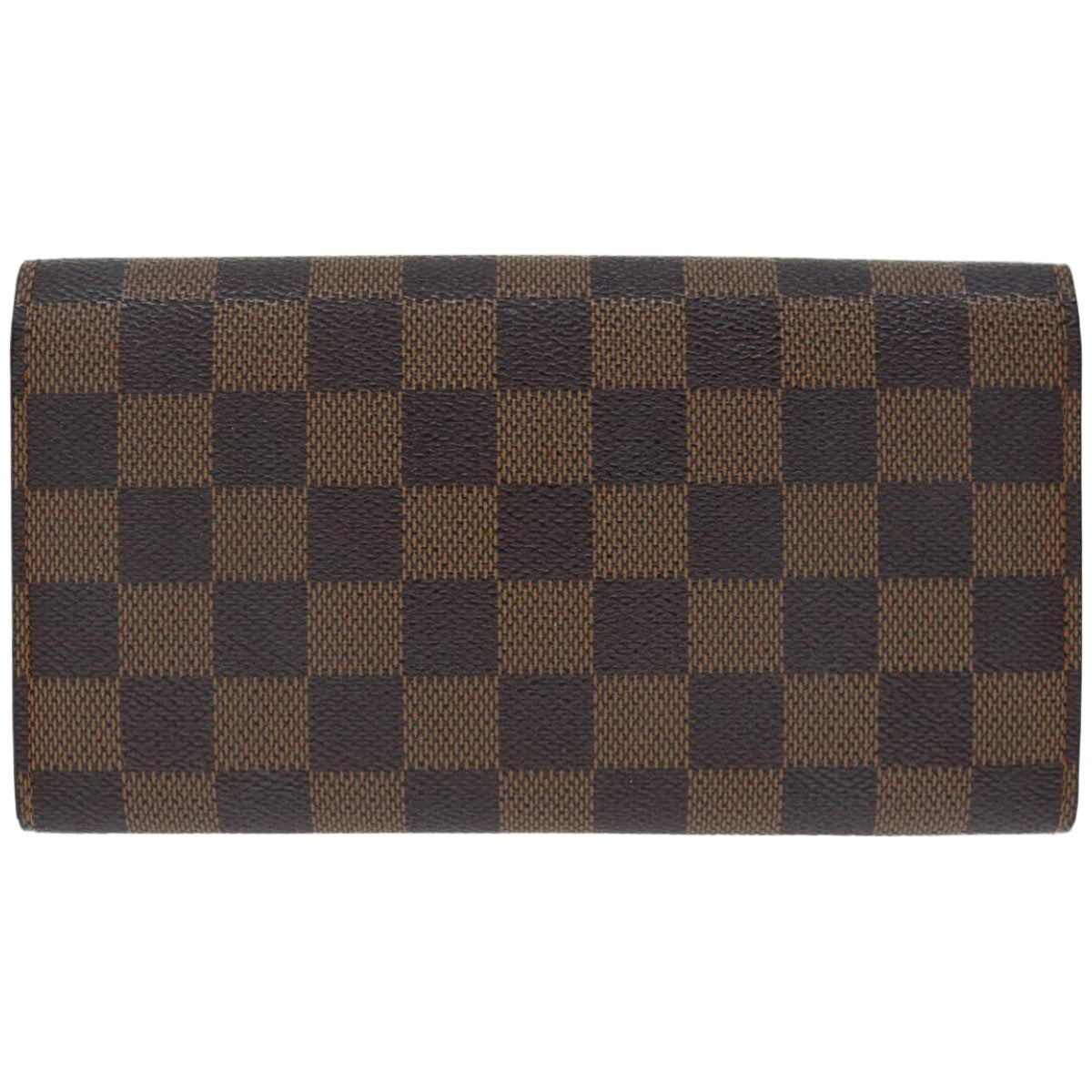 LOUIS VUITTON Damier Ebene Portefeuille Sarah Long Wallet N61734 LV Auth 67501