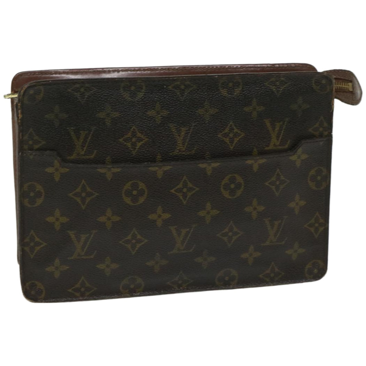 LOUIS VUITTON Monogram Pochette Homme Clutch Bag M51795 LV Auth 67523