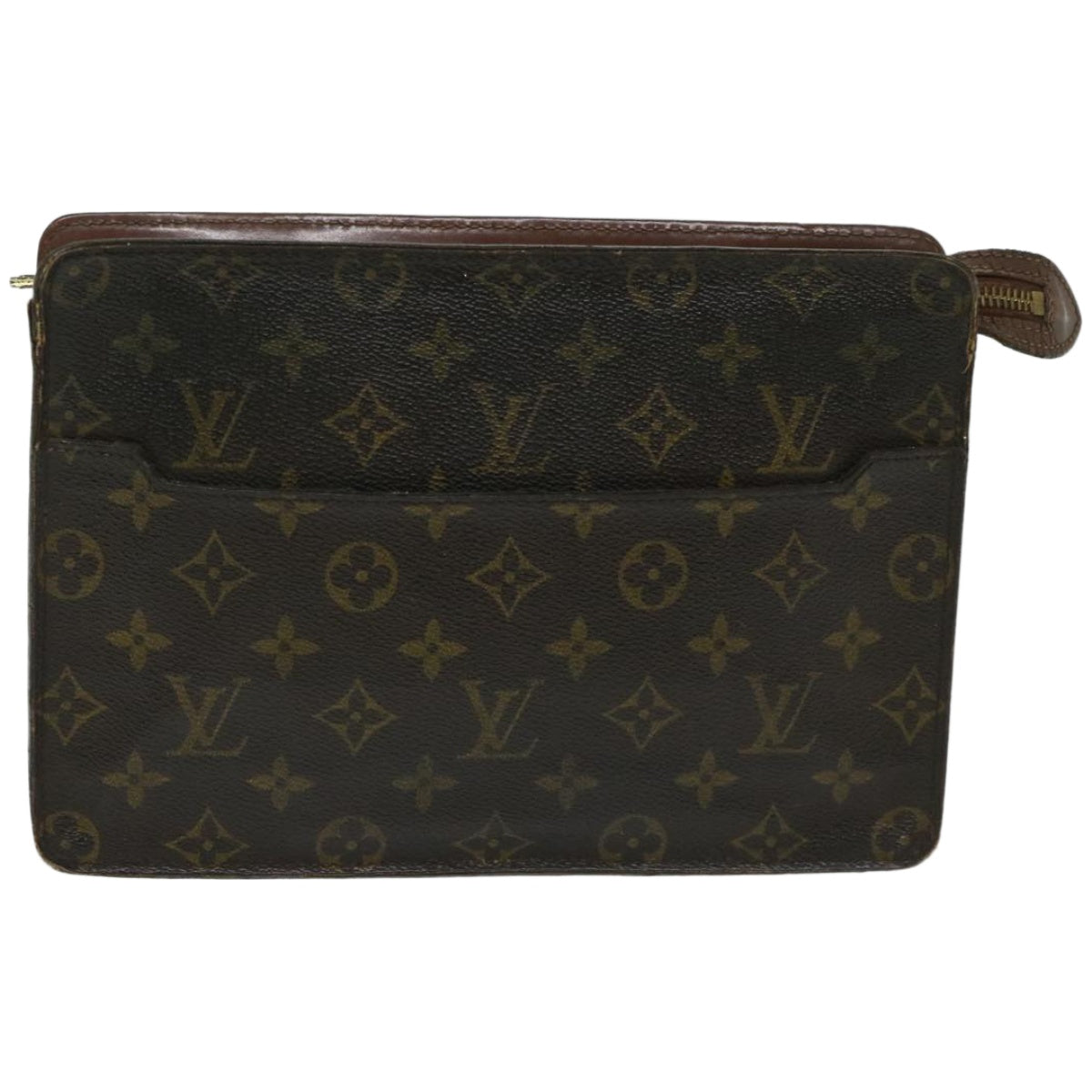 LOUIS VUITTON Monogram Pochette Homme Clutch Bag M51795 LV Auth 67523