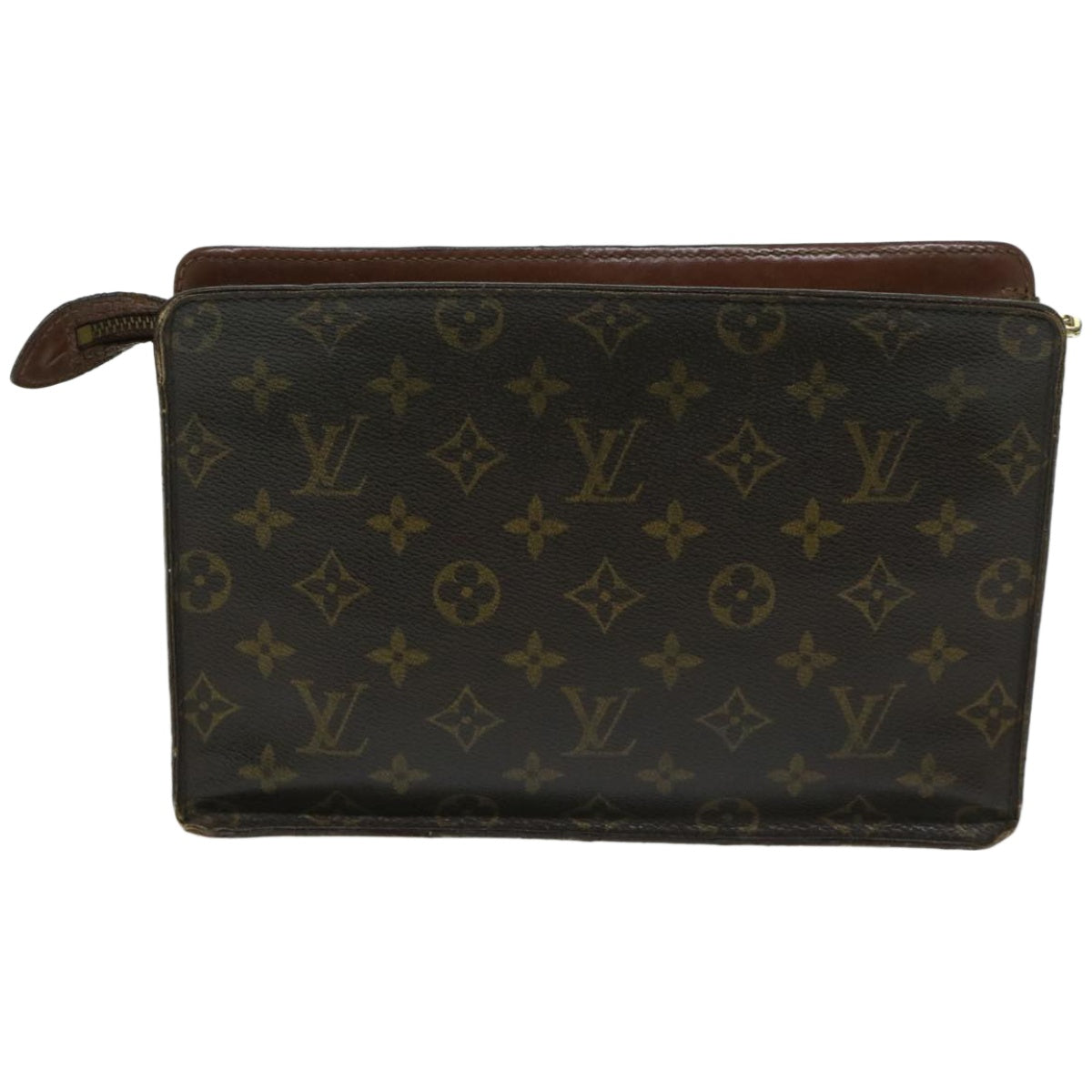 LOUIS VUITTON Monogram Pochette Homme Clutch Bag M51795 LV Auth 67523