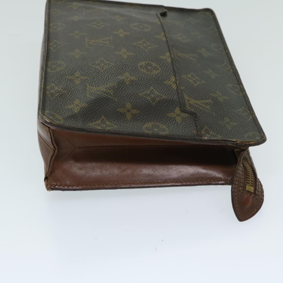 LOUIS VUITTON Monogram Pochette Homme Clutch Bag M51795 LV Auth 67523