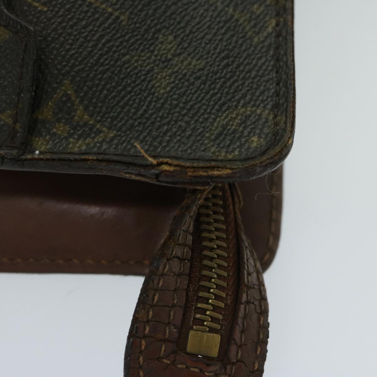 LOUIS VUITTON Monogram Pochette Homme Clutch Bag M51795 LV Auth 67523