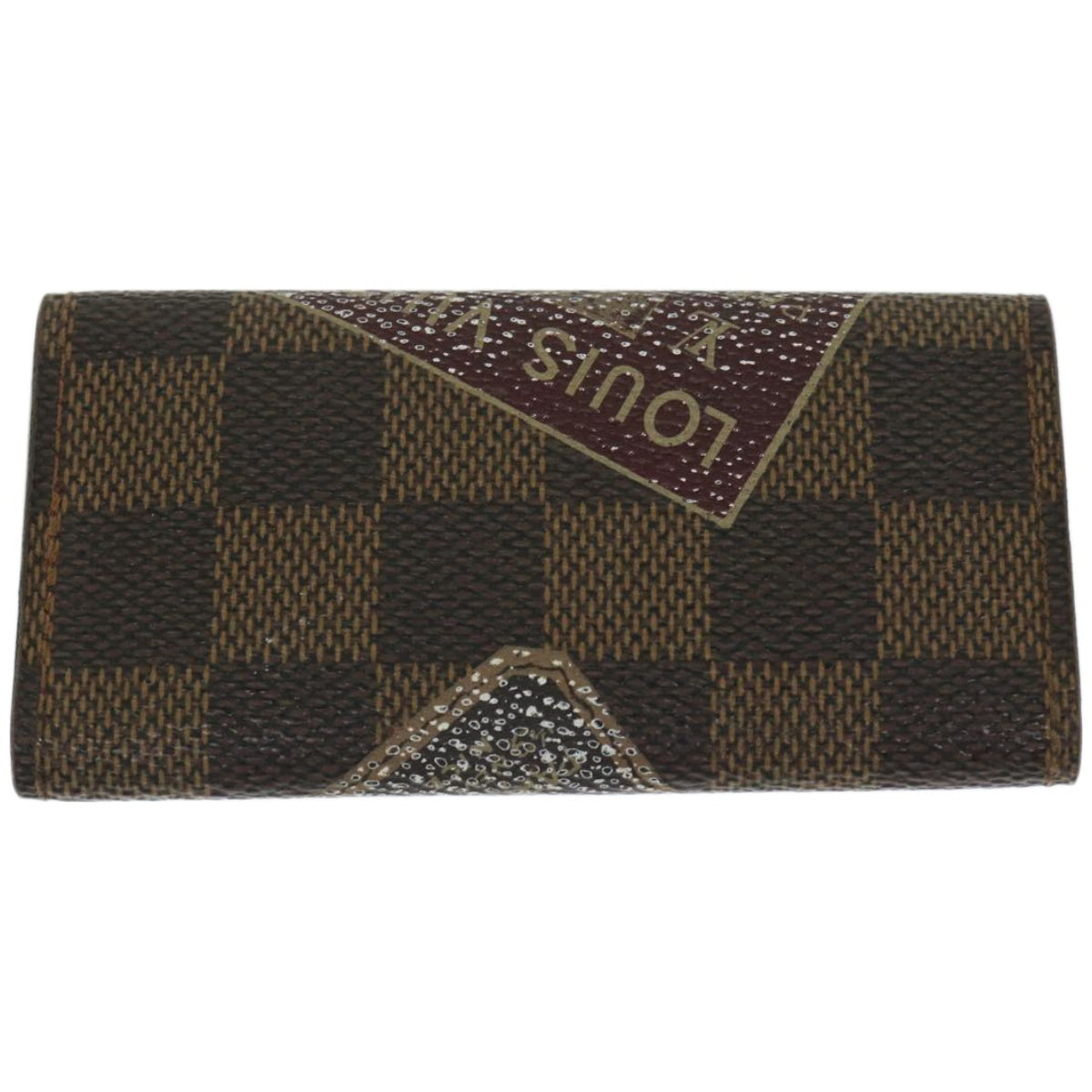 LOUIS VUITTON Damier Ebene Multicles 4 Key Case N63082 LV Auth 67538