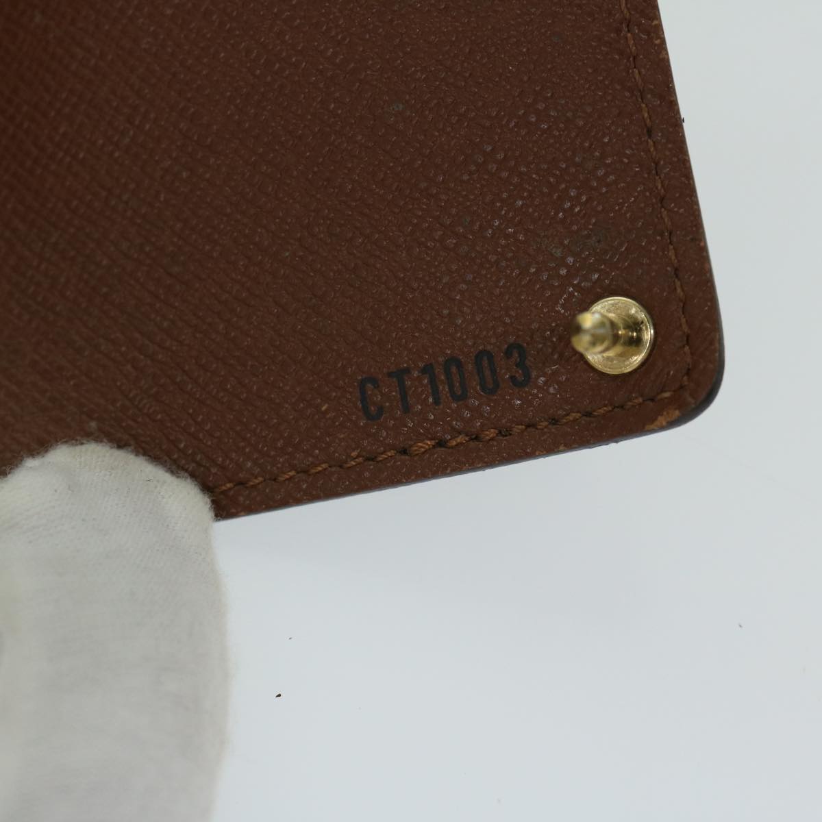 LOUIS VUITTON Monogram Porte Cartes Credit Pression Card Case M60937 Auth 67543