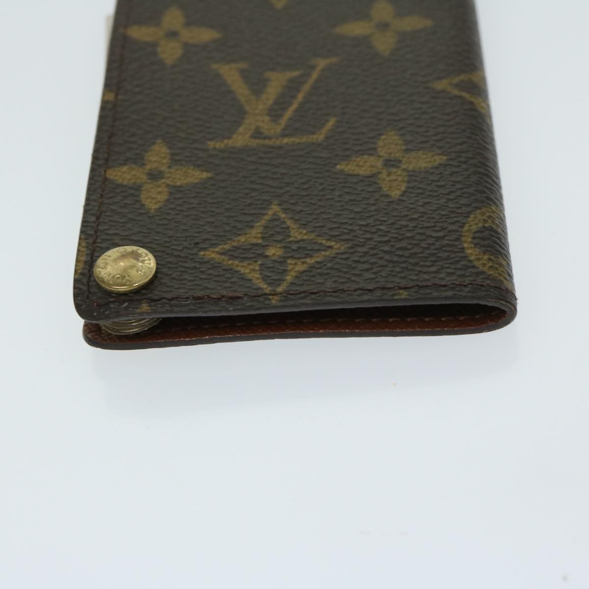 LOUIS VUITTON Monogram Porte Cartes Credit Pression Card Case M60937 Auth 67543