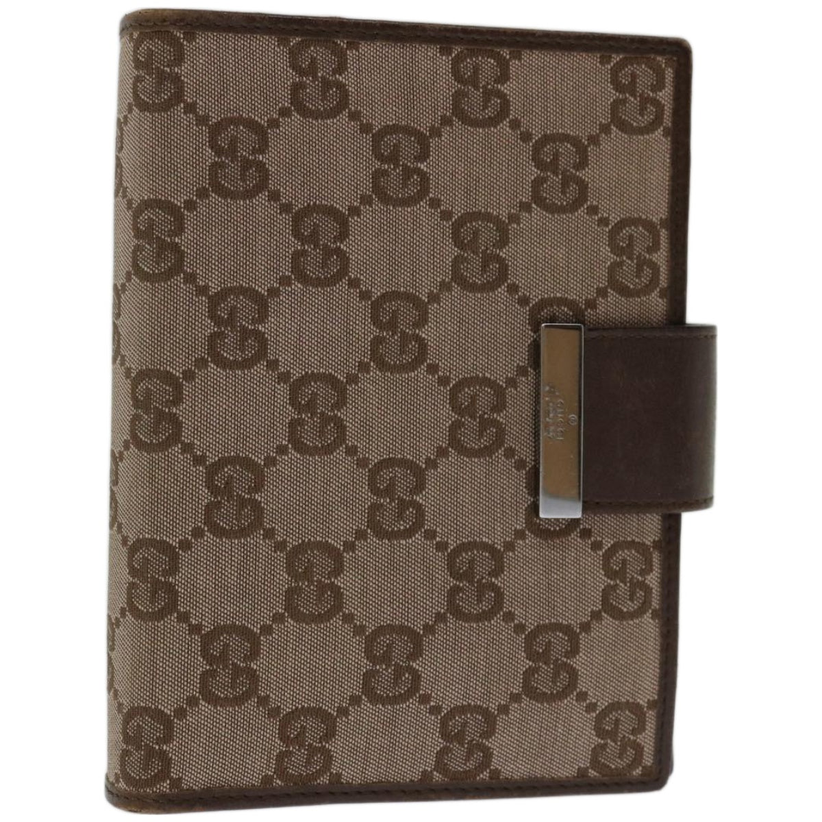 GUCCI GG Canvas Day Planner Cover Beige Auth 67555