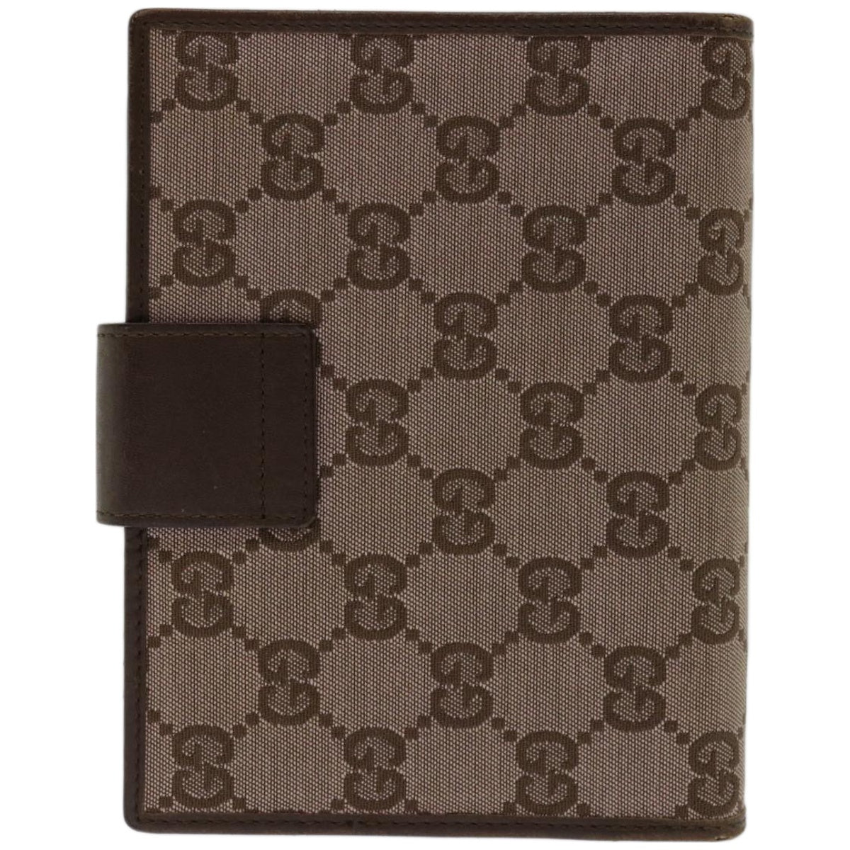 GUCCI GG Canvas Day Planner Cover Beige Auth 67555