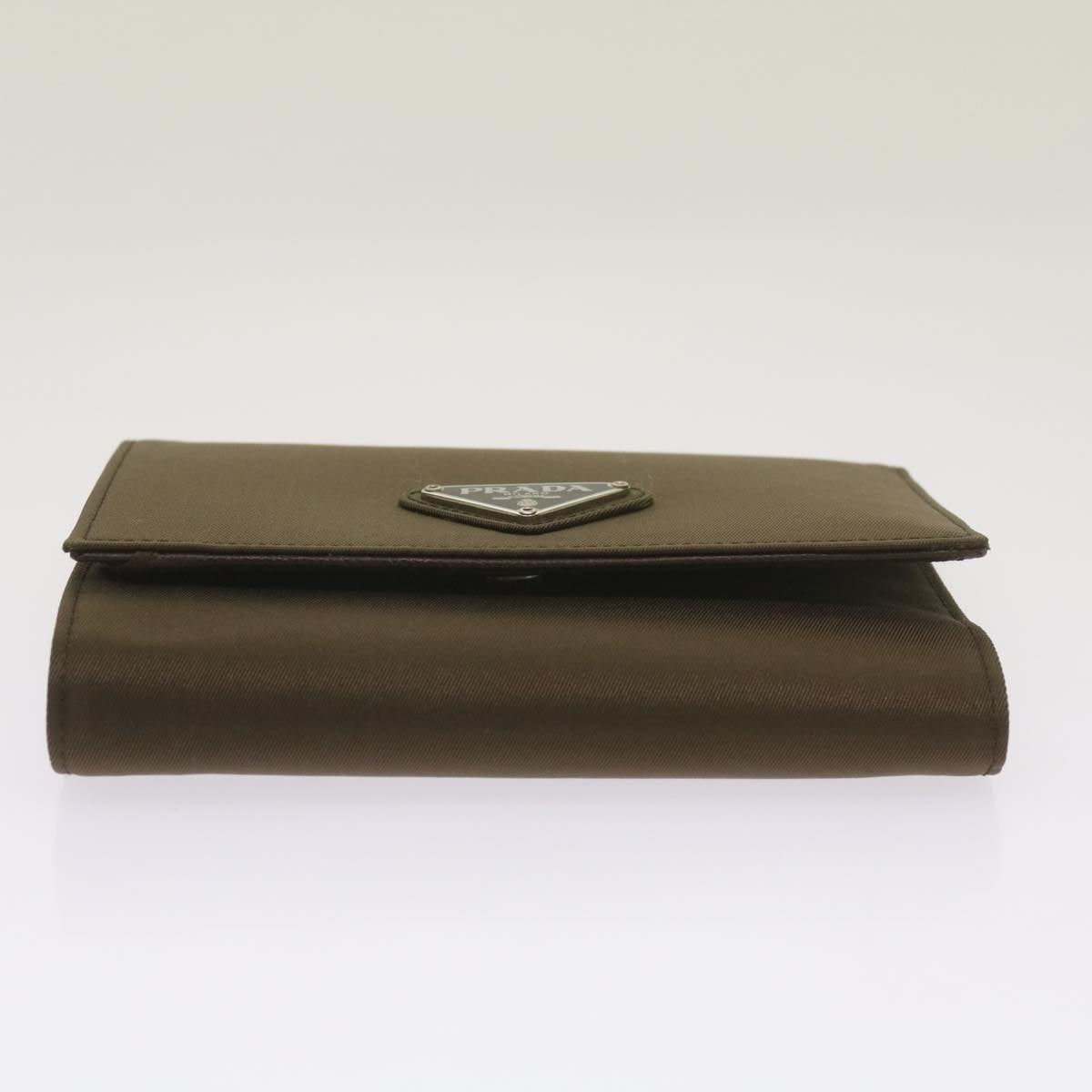 PRADA Wallet Nylon Gray Auth 67558