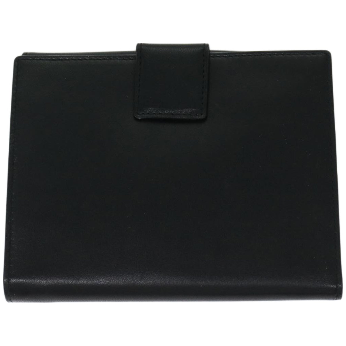 PRADA Wallet Leather Black Auth 67559