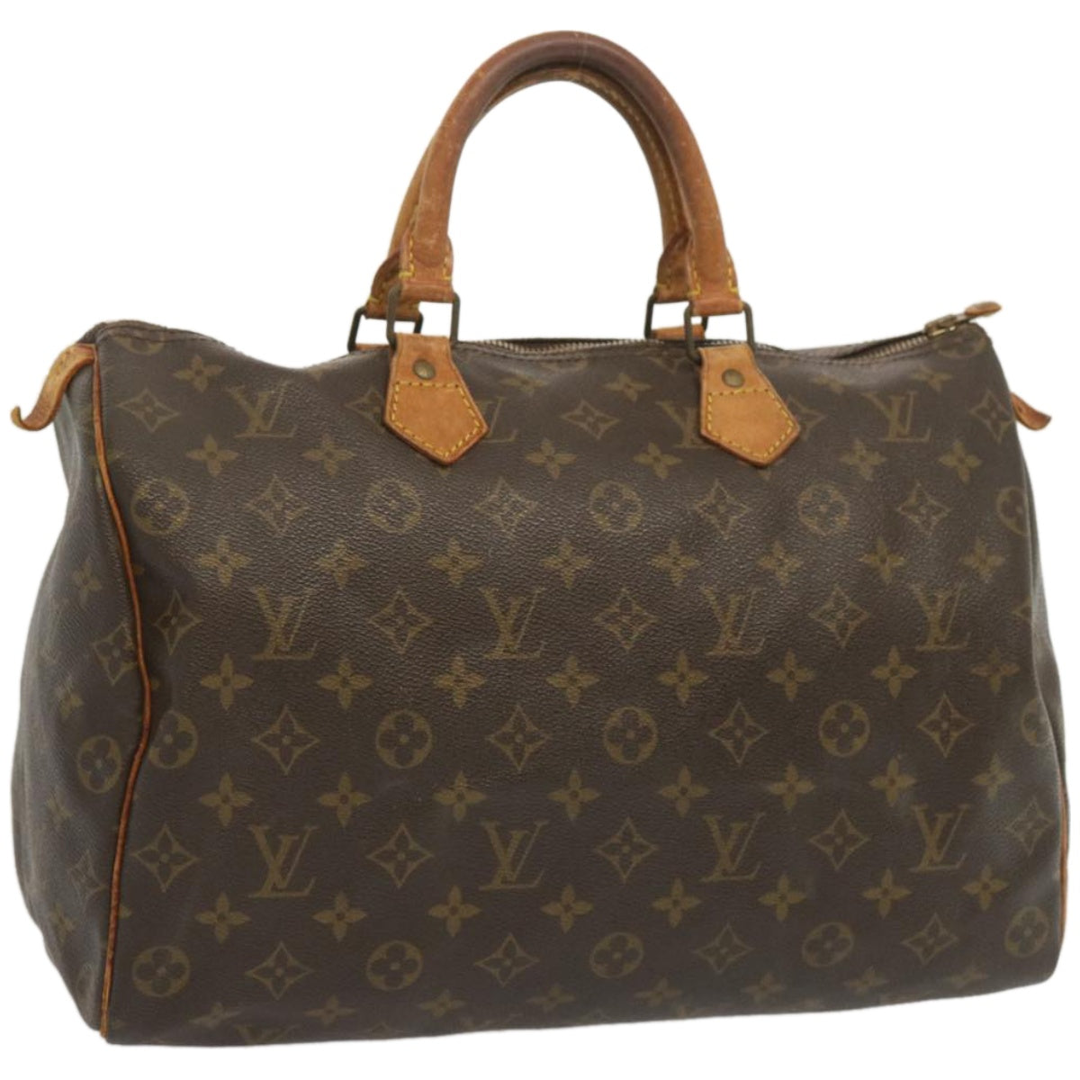 LOUIS VUITTON Monogram Speedy 35 Hand Bag M41524 LV Auth 67572