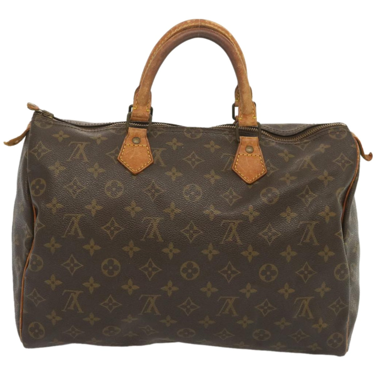 LOUIS VUITTON Monogram Speedy 35 Hand Bag M41524 LV Auth 67572