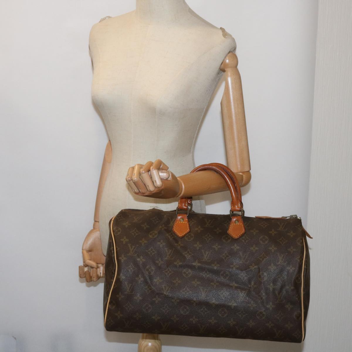 LOUIS VUITTON Monogram Speedy 40 Hand Bag M41522 LV Auth 67577