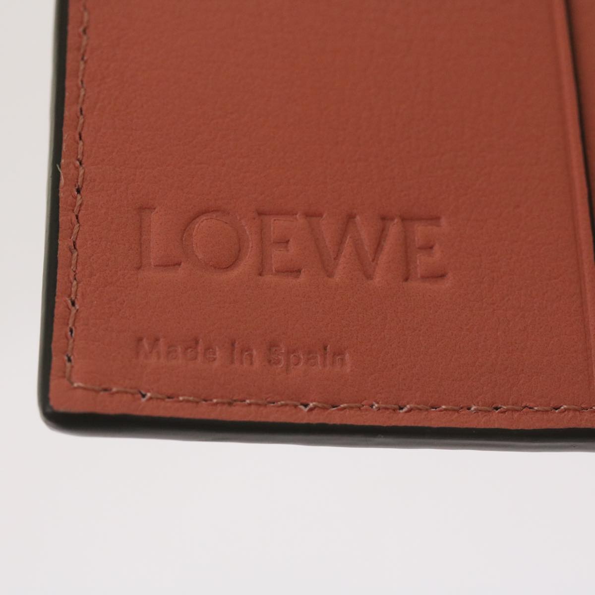 LOEWE Wallet Leather Gray C660S87X01 Auth 67622A