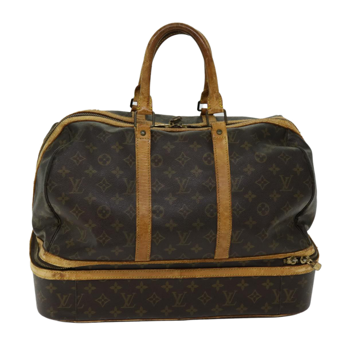 LOUIS VUITTON Monogram Sac Sports Boston Bag M41444 LV Auth 67665