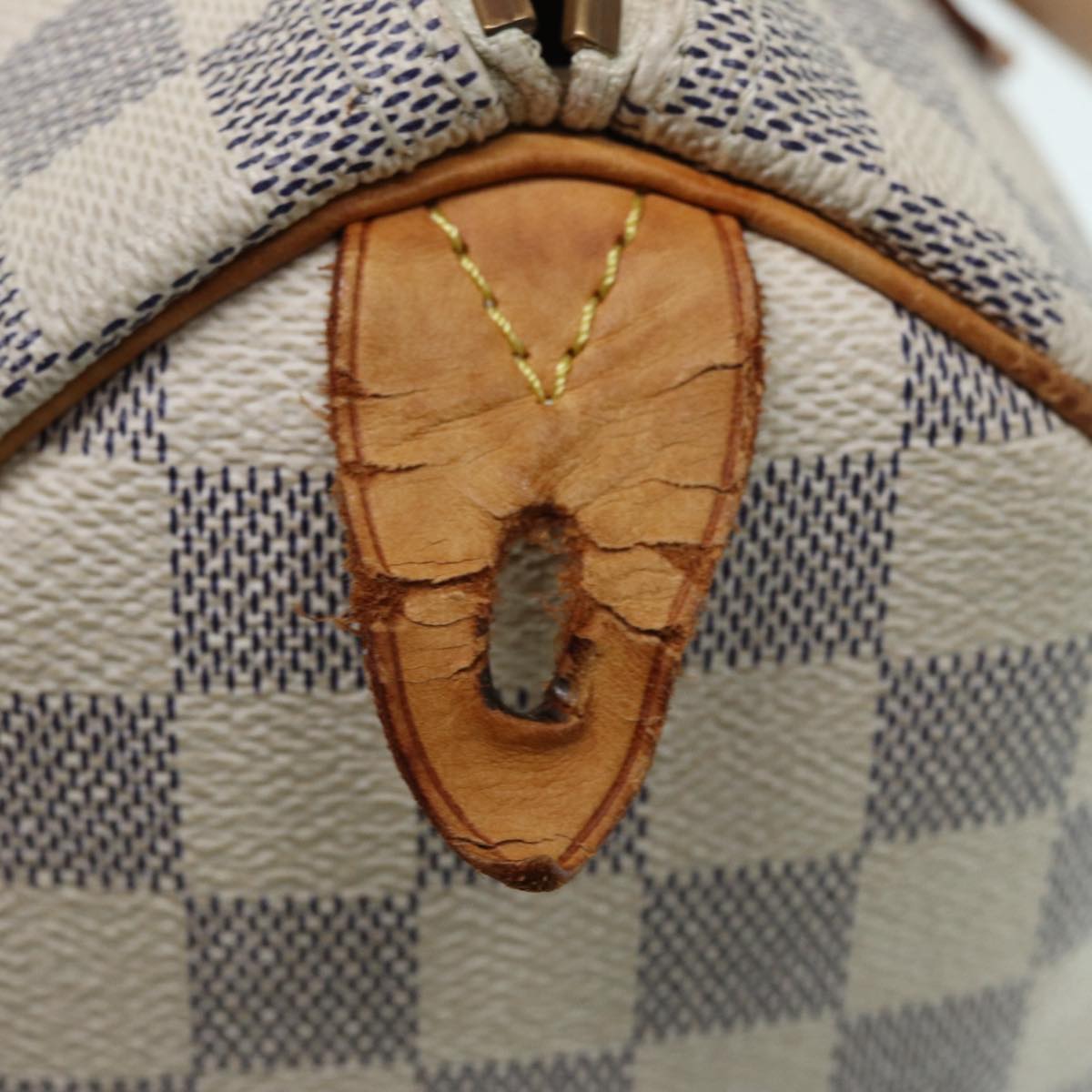 LOUIS VUITTON Damier Azur Speedy 25 Hand Bag N41534 LV Auth 67697