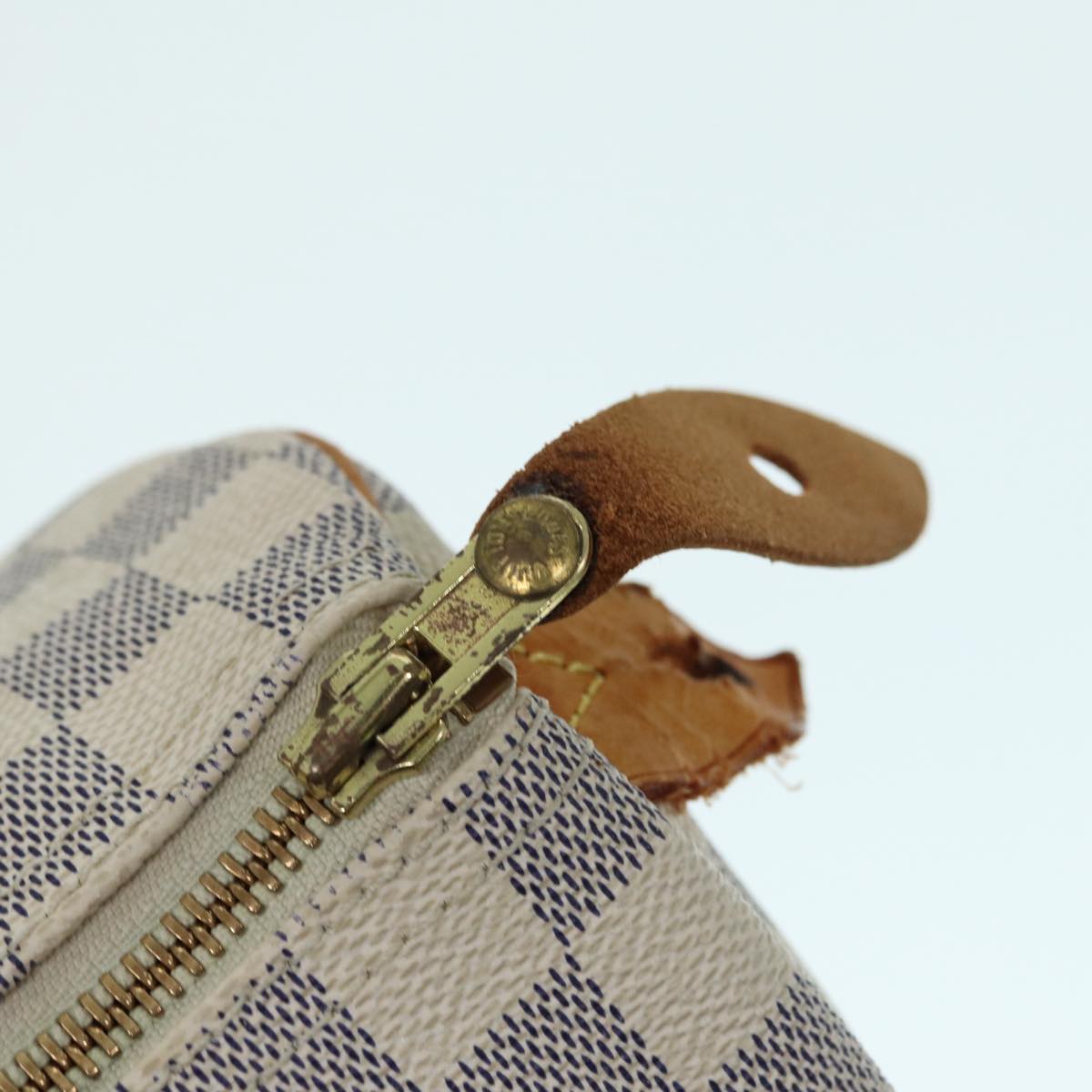 LOUIS VUITTON Damier Azur Speedy 25 Hand Bag N41534 LV Auth 67697