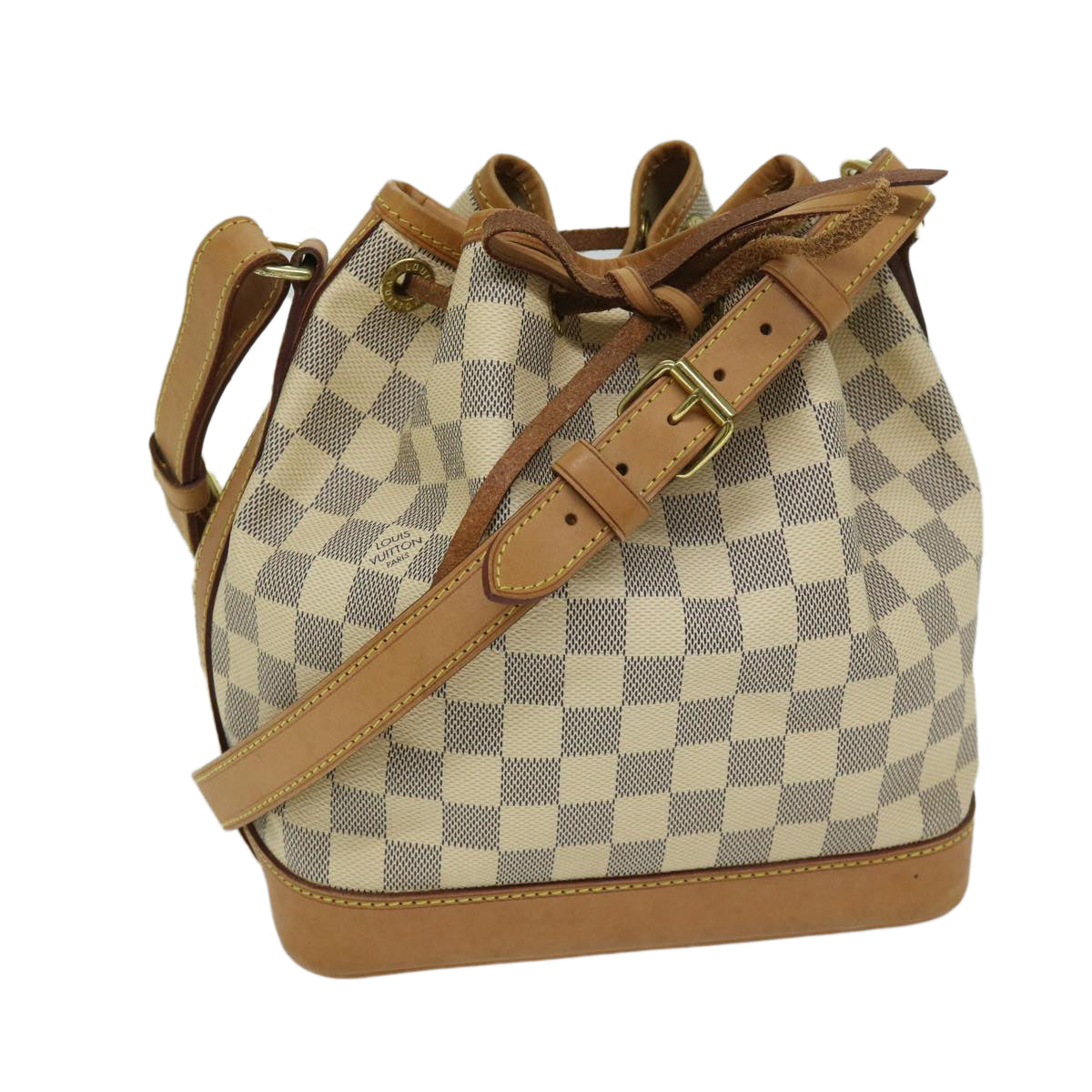 LOUIS VUITTON Damier Azur Noe BB Shoulder Bag N41220 LV Auth 67787