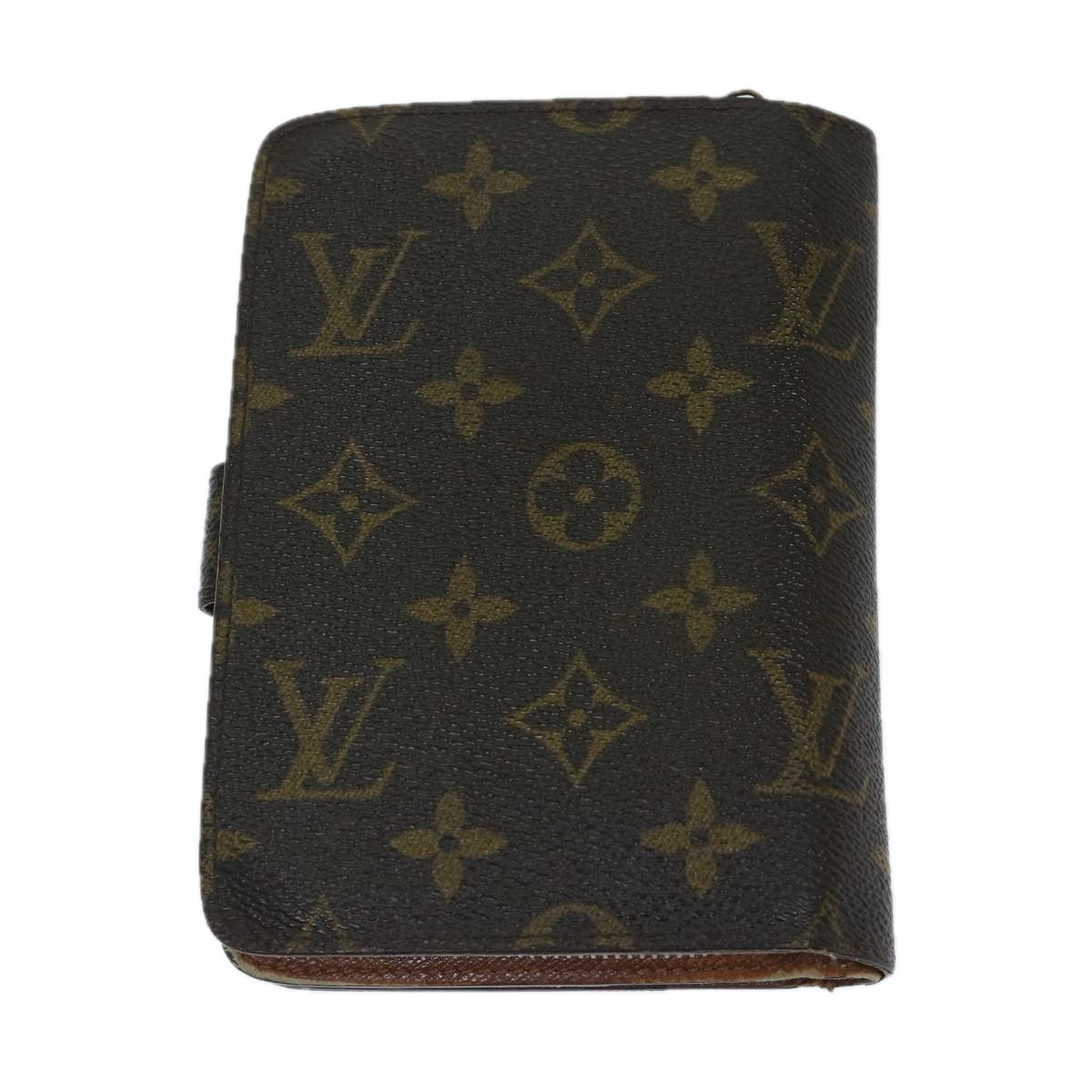 LOUIS VUITTON Monogram Porto Papie Zip Wallet M61207 LV Auth 67854