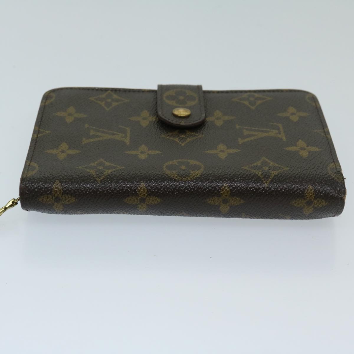 LOUIS VUITTON Monogram Porto Papie Zip Wallet M61207 LV Auth 67854