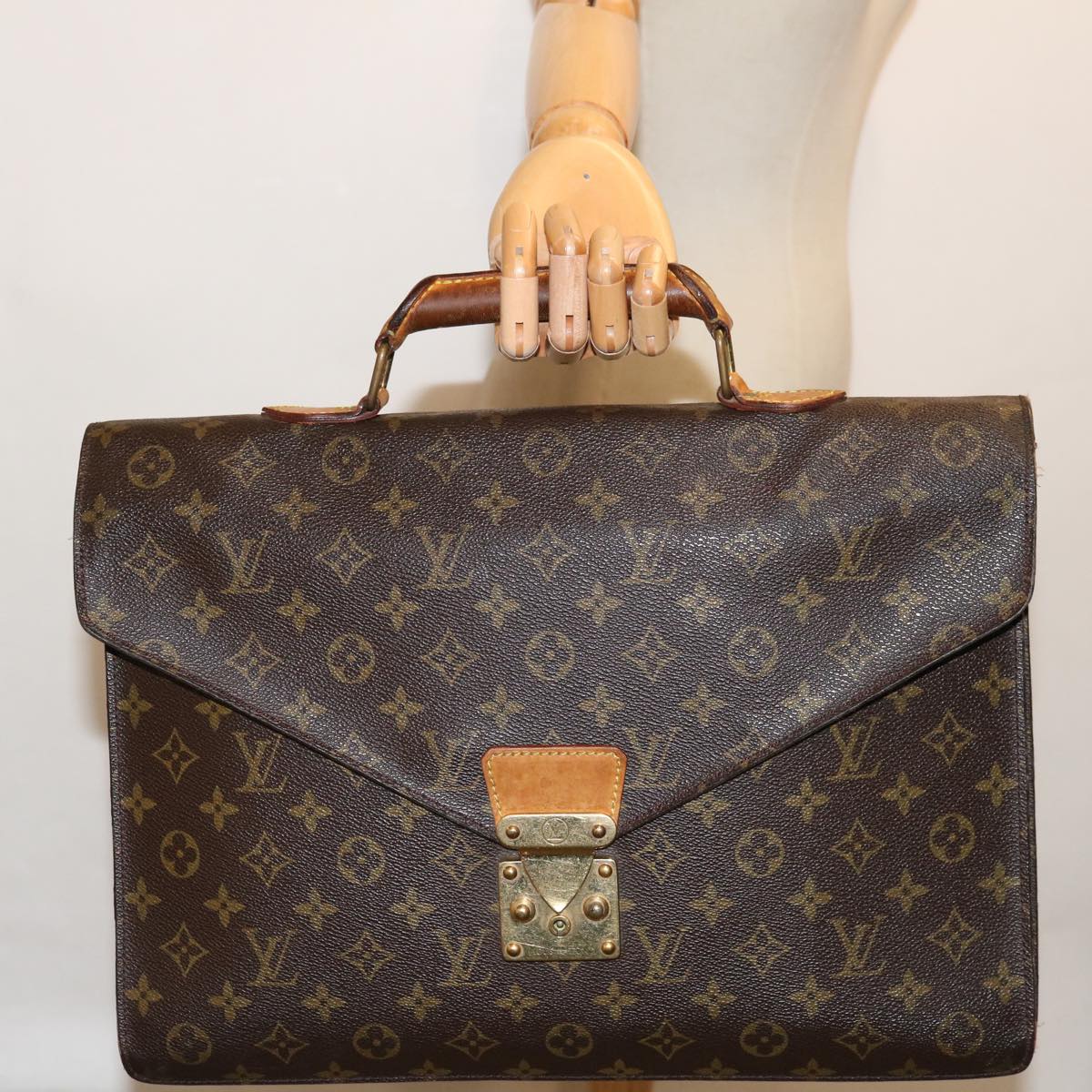 LOUIS VUITTON Monogram Serviette Conseiller Briefcase M53331 LV Auth 67906