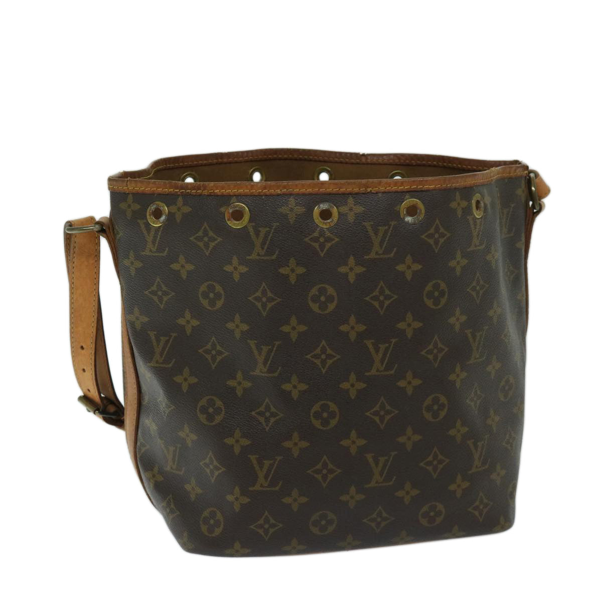 LOUIS VUITTON Monogram Petit Noe Shoulder Bag M42226 LV Auth 67945