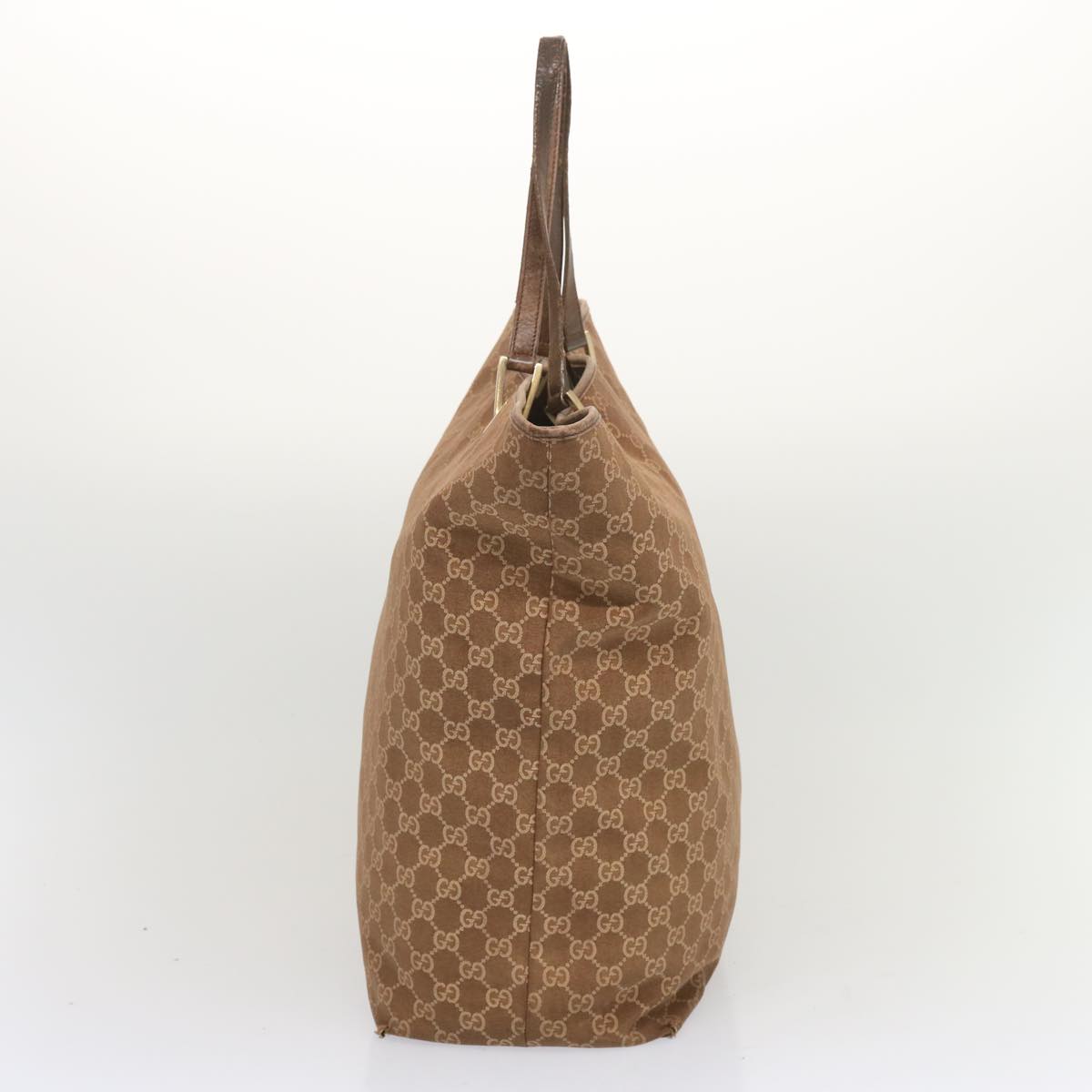 GUCCI GG Canvas Tote Bag Brown 002 1097 Auth 68054