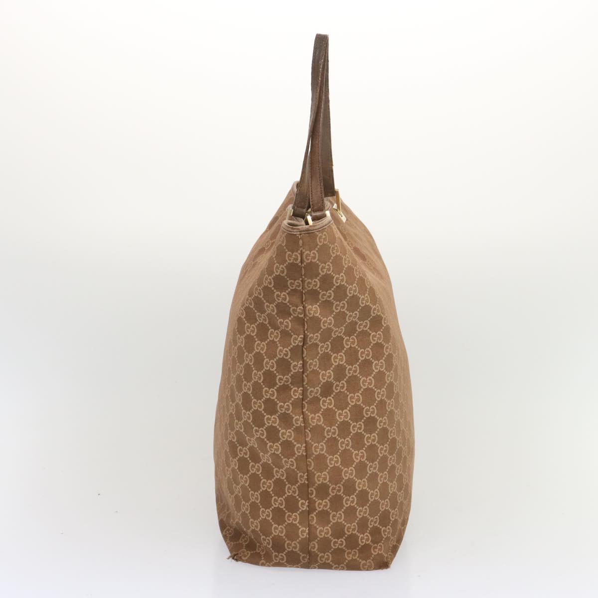 GUCCI GG Canvas Tote Bag Brown 002 1097 Auth 68054