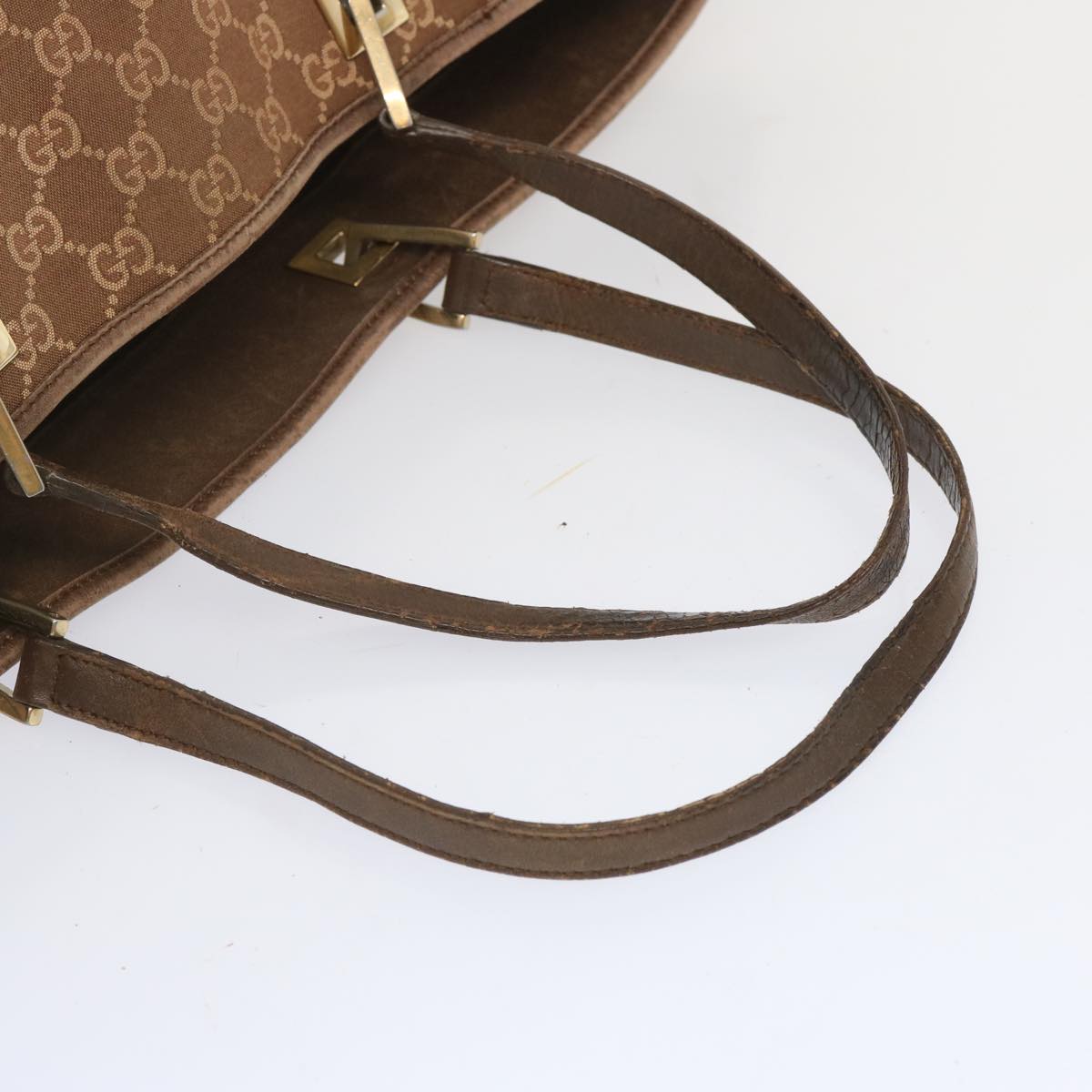 GUCCI GG Canvas Tote Bag Brown 002 1097 Auth 68054