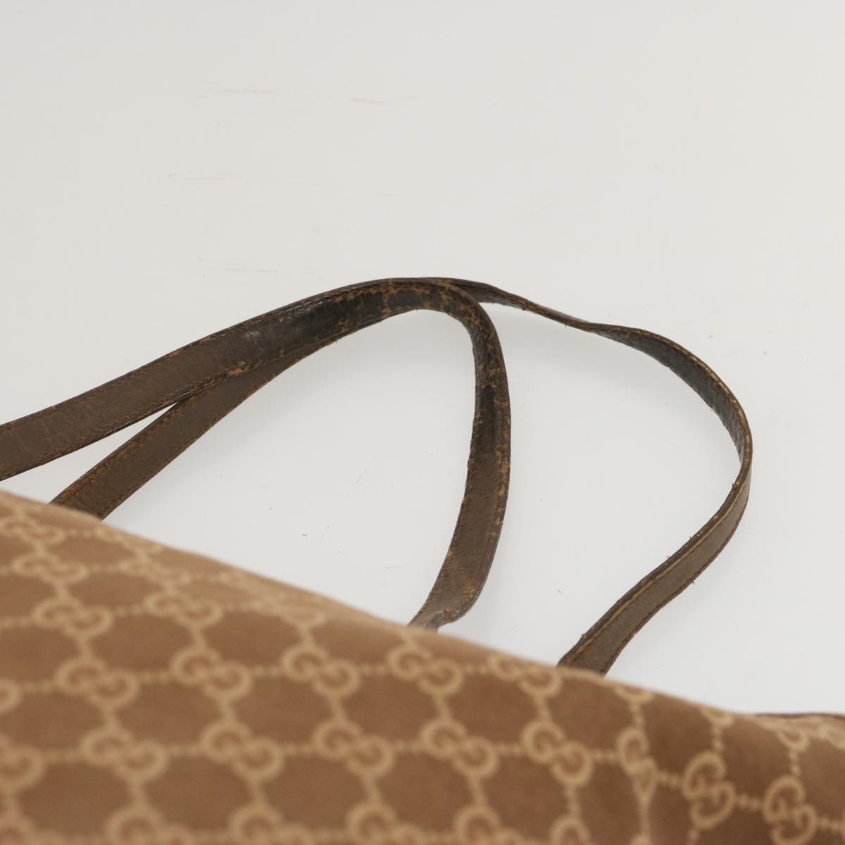 GUCCI GG Canvas Tote Bag Brown 002 1097 Auth 68054