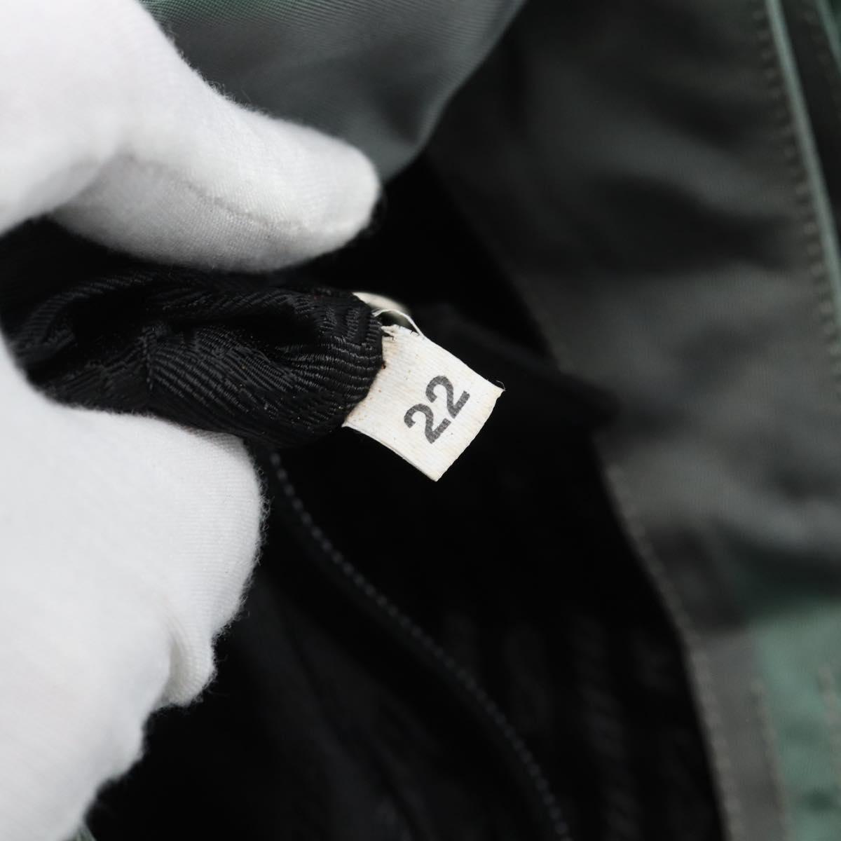PRADA Shoulder Bag Nylon Khaki Auth 68087