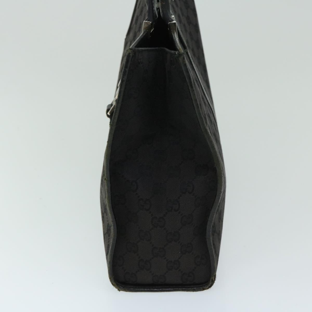 GUCCI GG Canvas Jackie Tote Bag Black Auth 68164