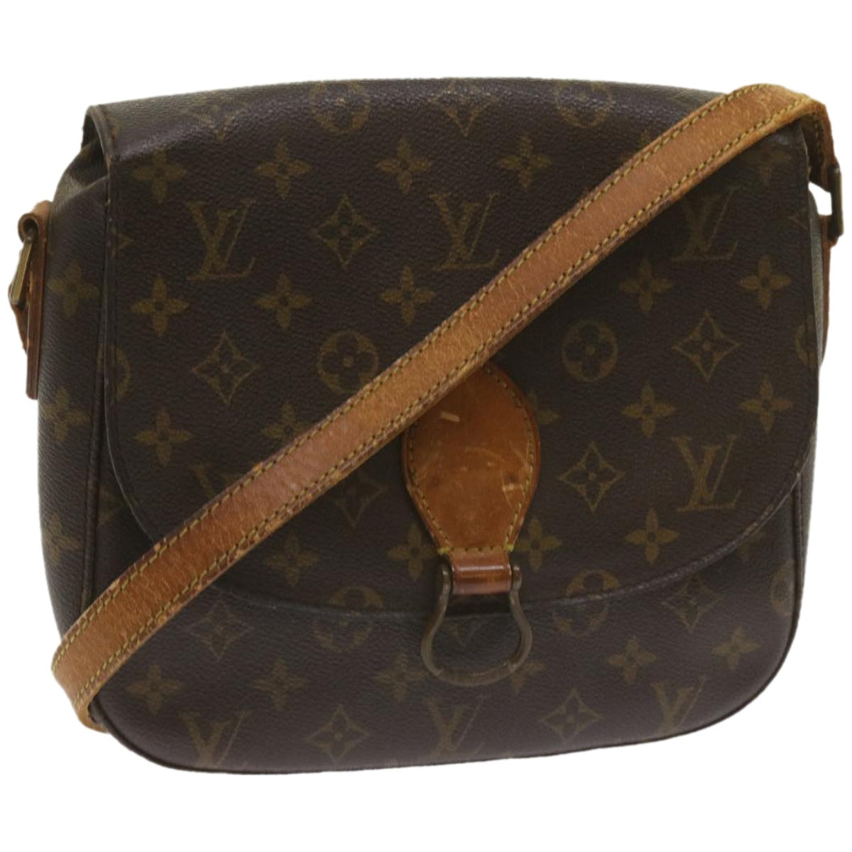 LOUIS VUITTON Monogram Saint Cloud GM Shoulder Bag M51242 LV Auth 68217