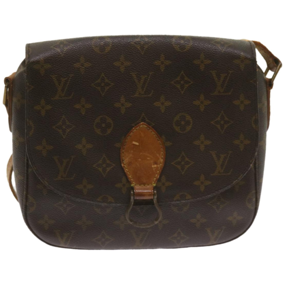 LOUIS VUITTON Monogram Saint Cloud GM Shoulder Bag M51242 LV Auth 68217