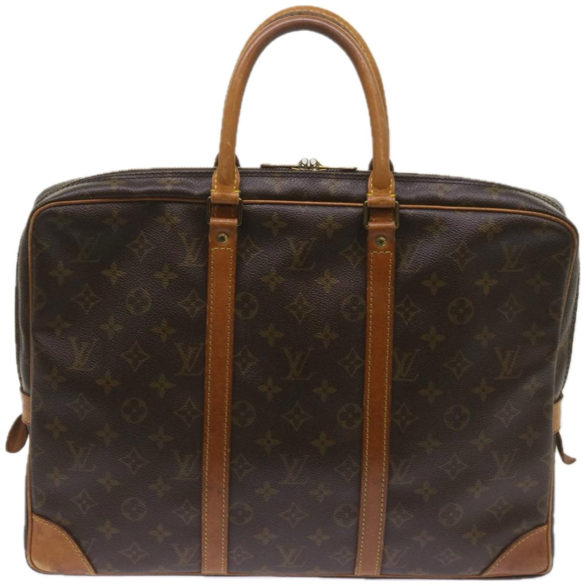 LOUIS VUITTON Monogram Porte Documents Voyage Business Bag M53361 Auth 68298