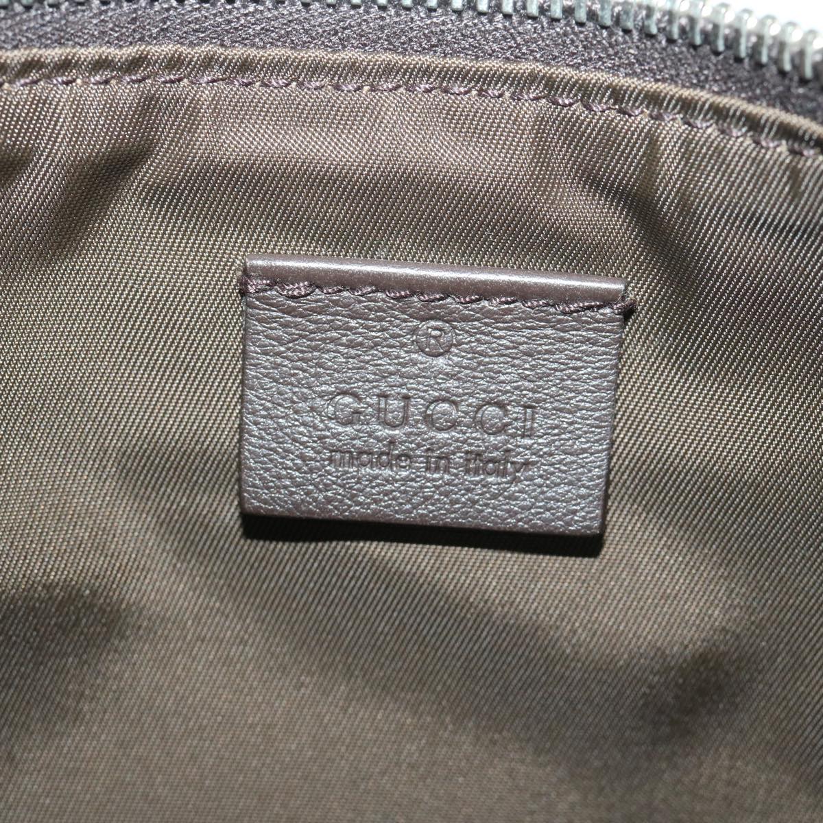 GUCCI GG Canvas Pouch Beige 283400 Auth 68338