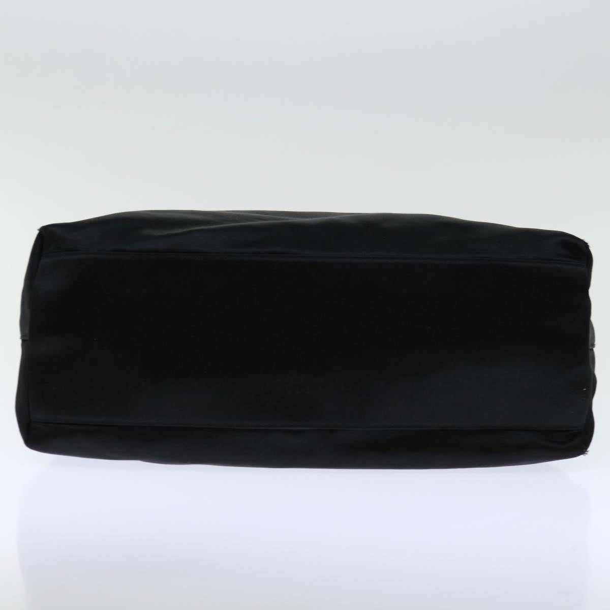 PRADA Shoulder Bag Satin Black Auth 68341