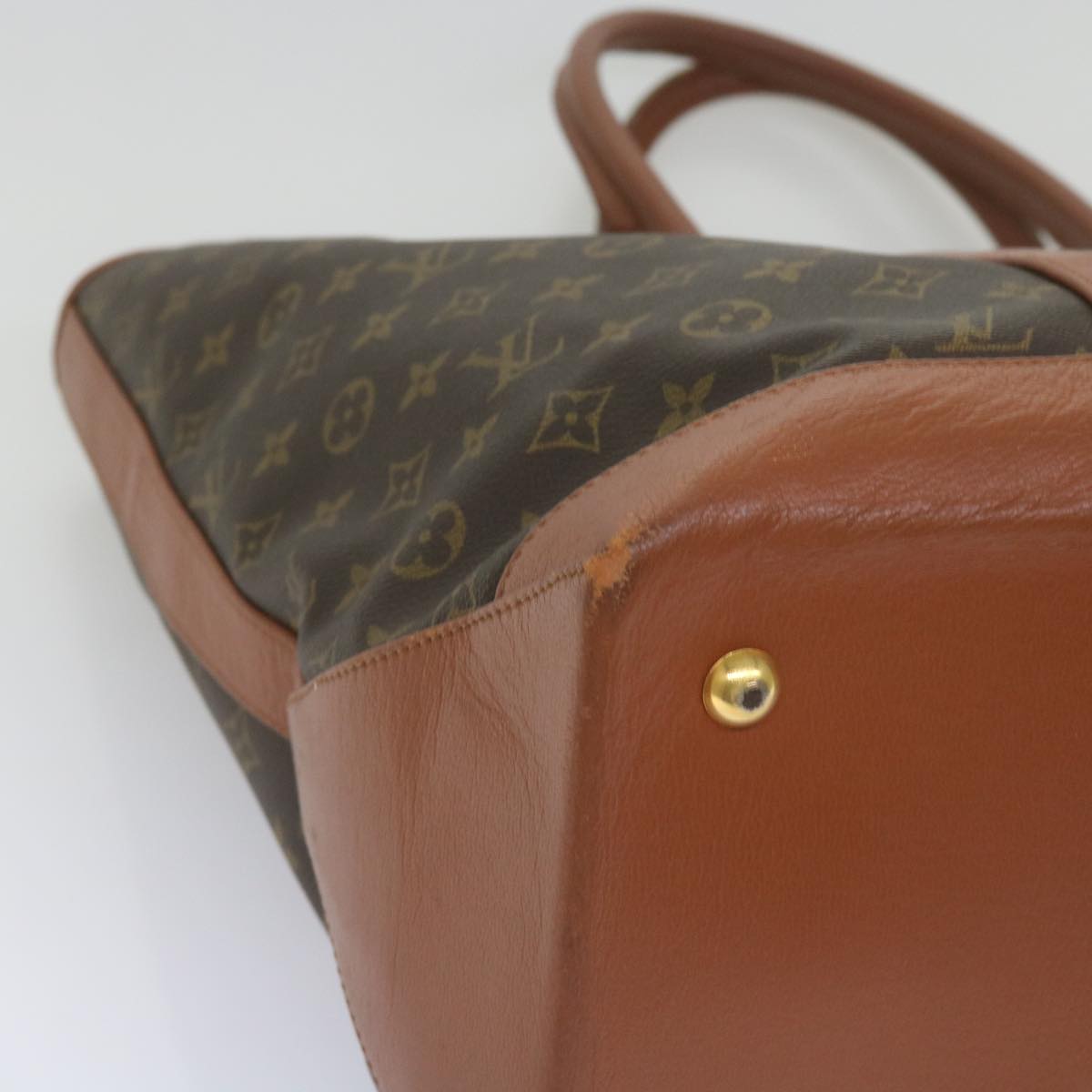 LOUIS VUITTON Monogram Sac Weekend GM Tote Bag M42420 LV Auth 68408