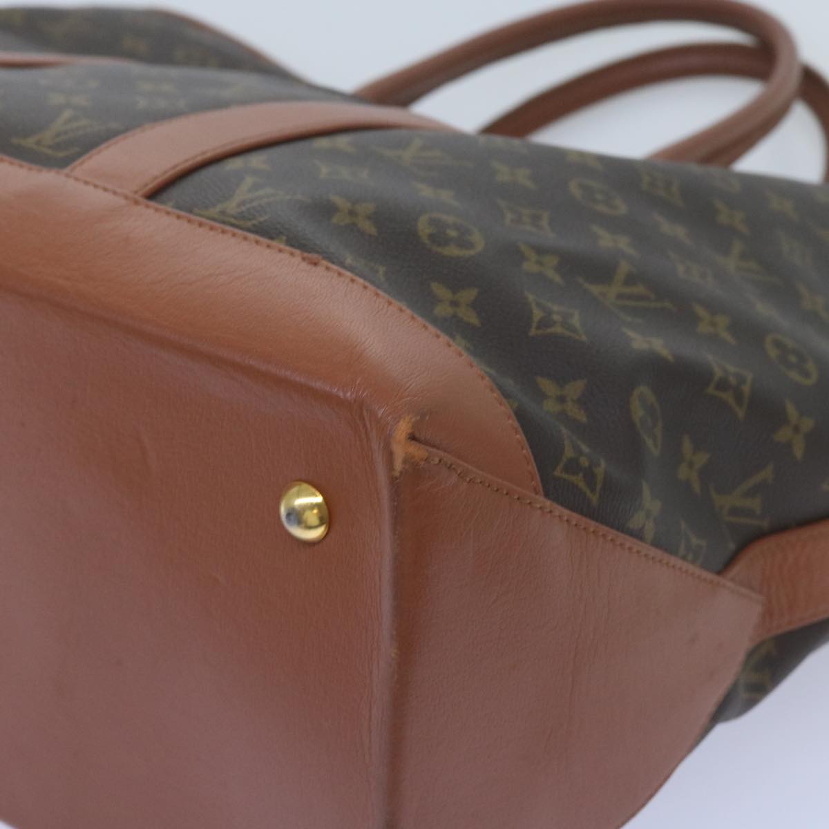 LOUIS VUITTON Monogram Sac Weekend GM Tote Bag M42420 LV Auth 68408