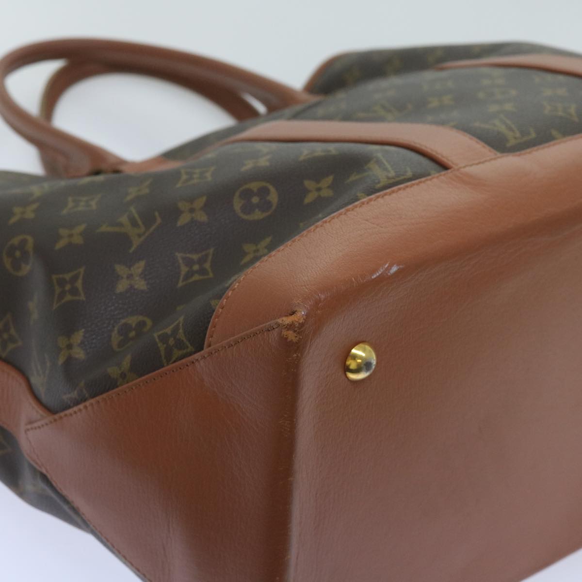 LOUIS VUITTON Monogram Sac Weekend GM Tote Bag M42420 LV Auth 68408