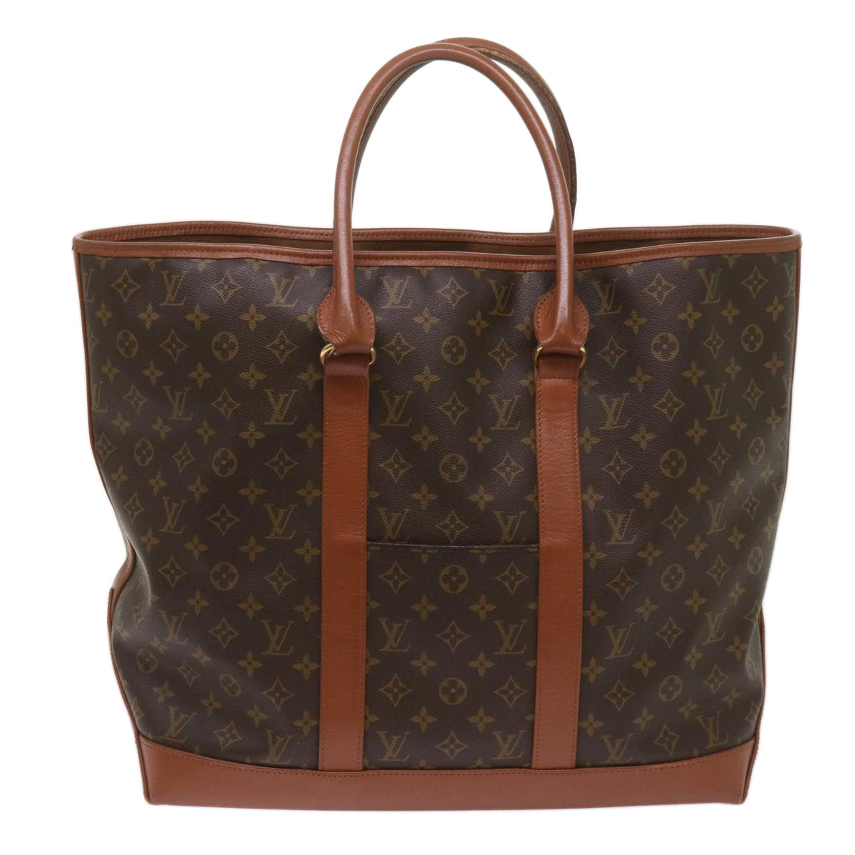 LOUIS VUITTON Monogram Sac Weekend GM Tote Bag M42420 LV Auth 68408