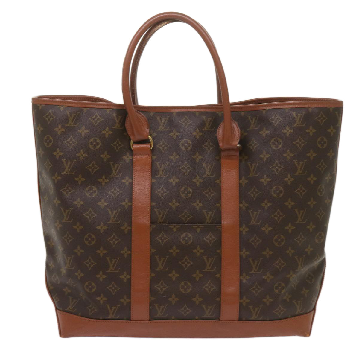 LOUIS VUITTON Monogram Sac Weekend GM Tote Bag M42420 LV Auth 68408