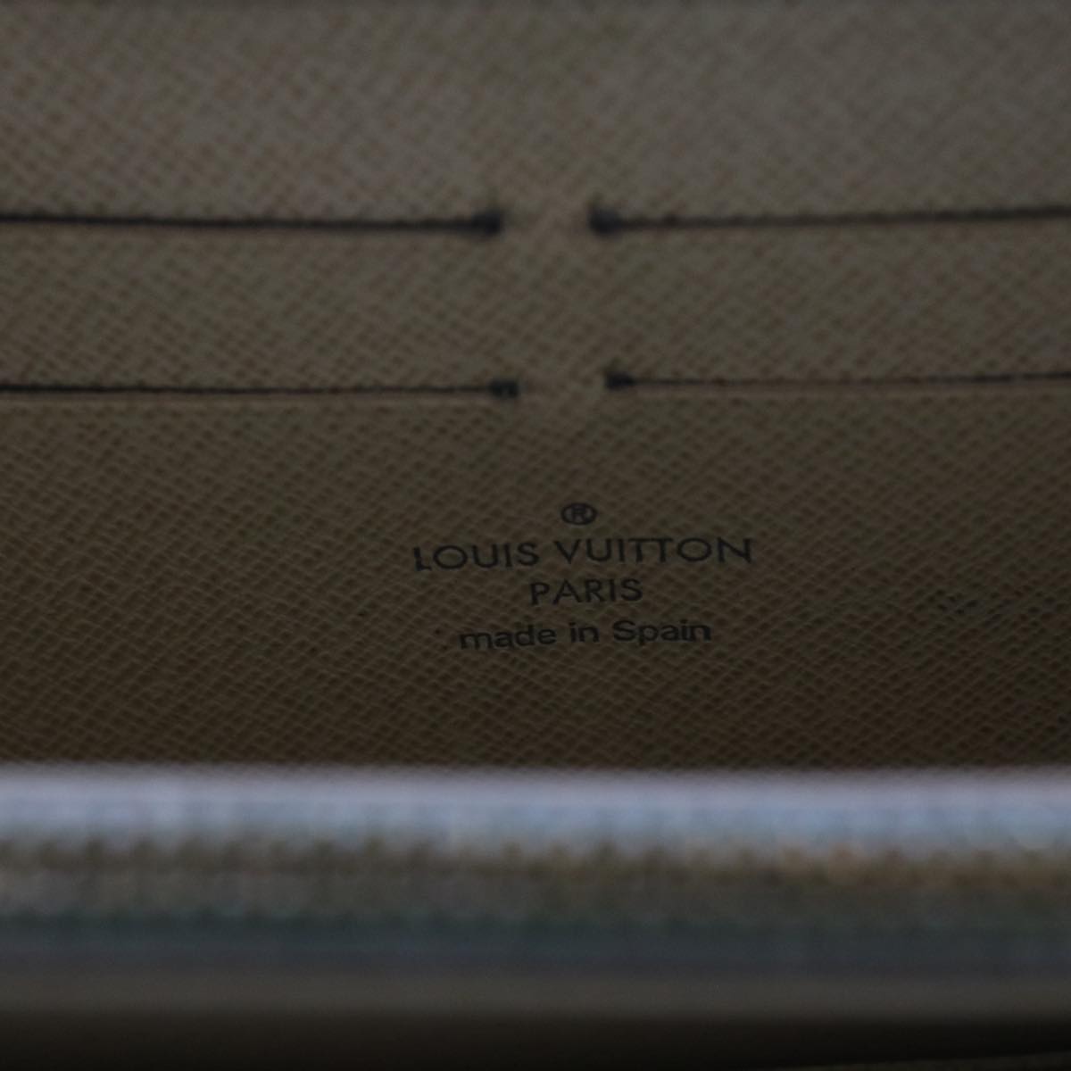 LOUIS VUITTON Damier Azur Zippy Wallet Long Wallet N63503 LV Auth 68423