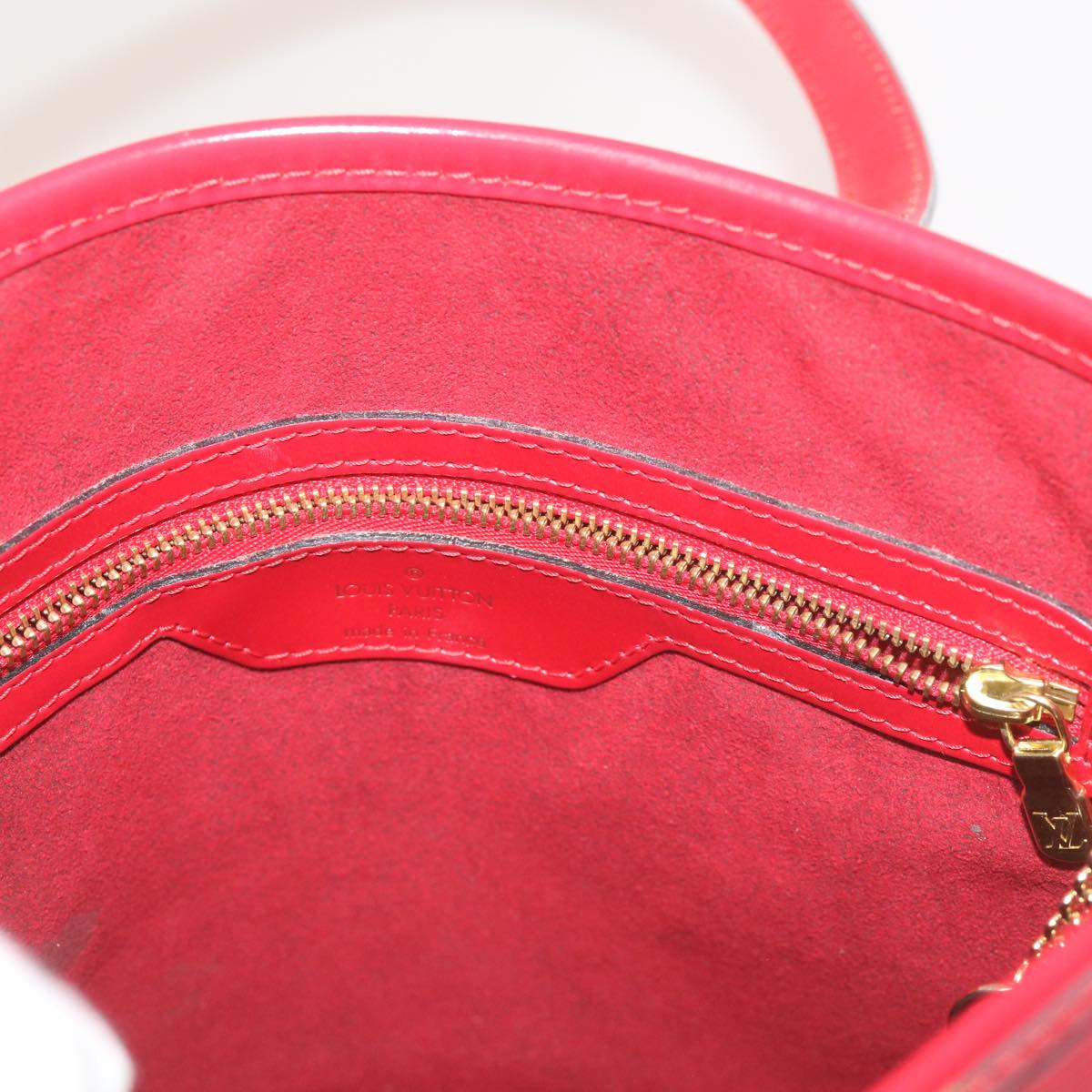 LOUIS VUITTON Epi Bucket PM Shoulder Bag Red M5899E LV Auth 68456A