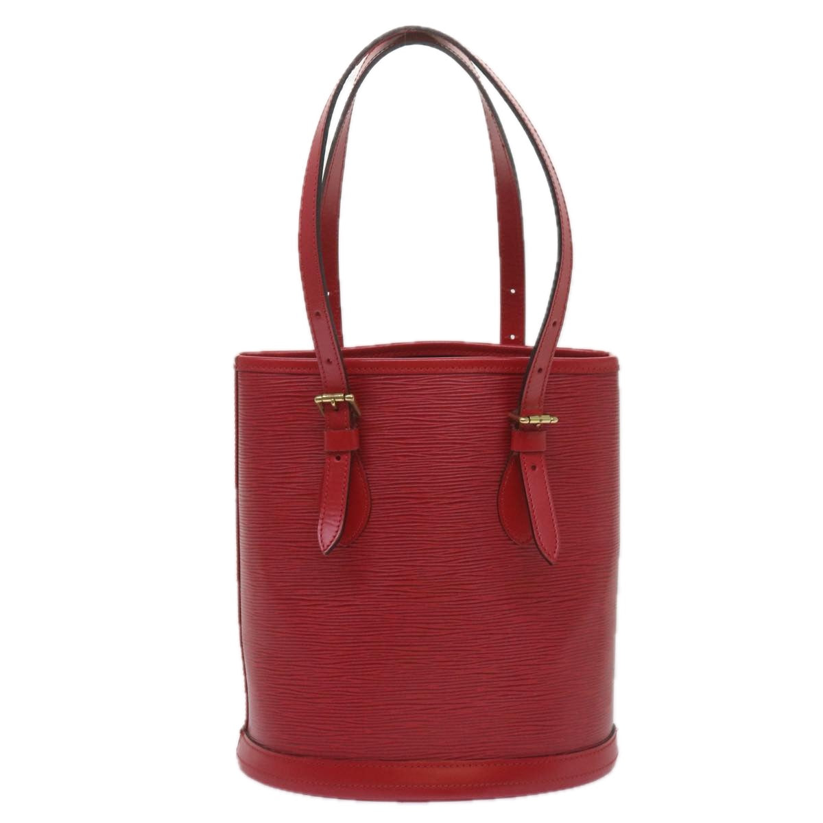 LOUIS VUITTON Epi Bucket PM Shoulder Bag Red M5899E LV Auth 68456A