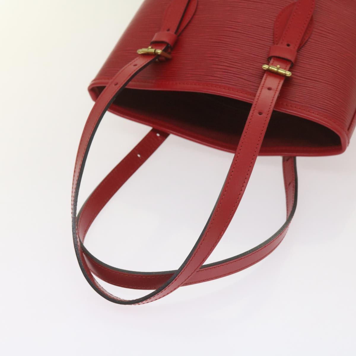 LOUIS VUITTON Epi Bucket PM Shoulder Bag Red M5899E LV Auth 68456A