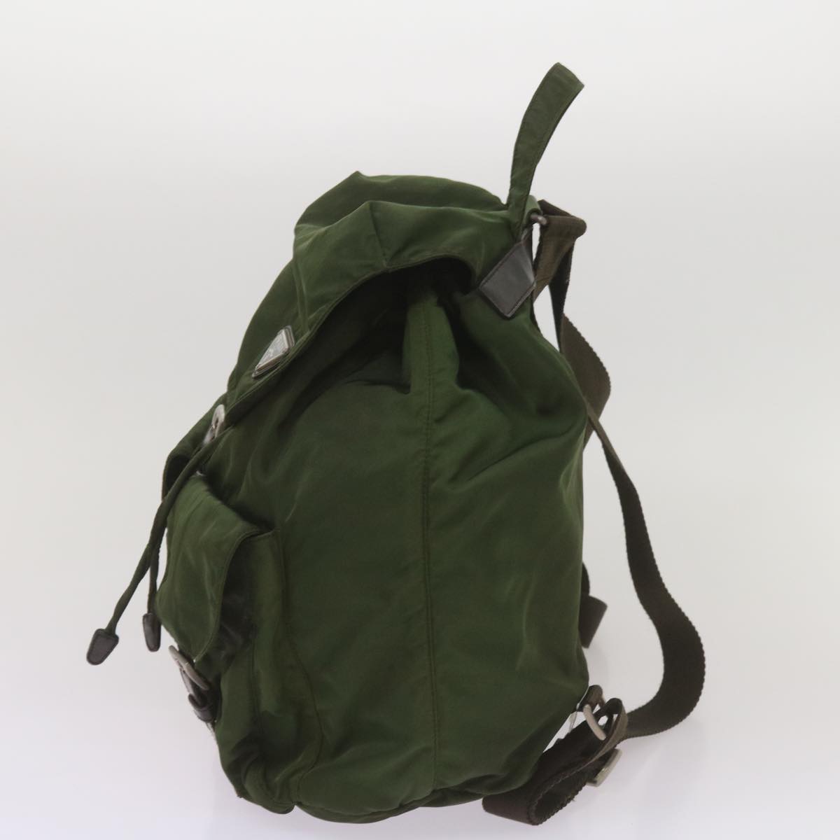 PRADA Backpack Nylon Khaki Auth 68473