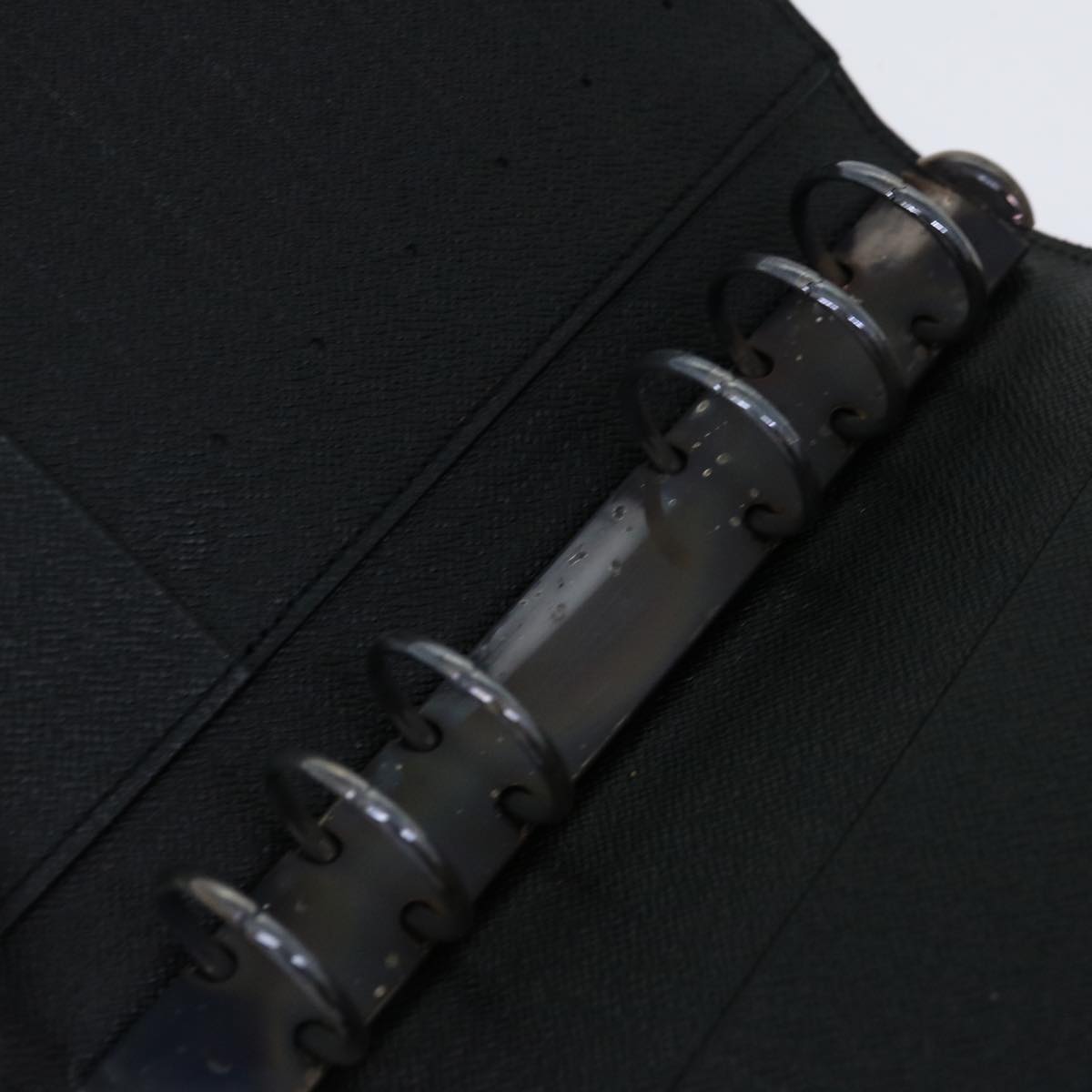 LOUIS VUITTON Epi Agenda MM Day Planner Cover Black R20042 LV Auth 68491